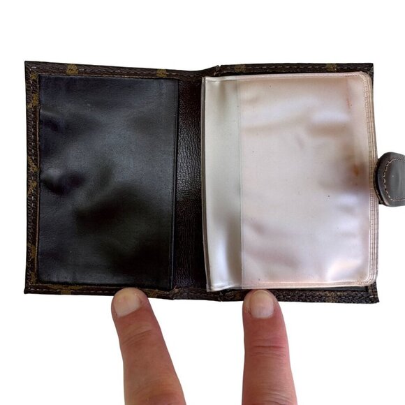 Louis Vuitton Monogram Canvas Vintage Card Holder Wallet Photo Album Snap Closur - Picture 4 of 8